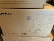 Fotelik Cybex Sirona Z i-Size + baza + pudełko Deep Black 0-18kg