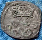 Zygmunt III Waza, denar poznański 1605, ładny i rzadki