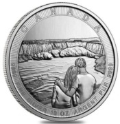 50 $ Elizabeth II Moneta Srebrna 2017 Wodospad Niagara 10 uncji srebra 10oz