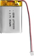 EEMB 3.7V 350mAh 702030 Bateria ładowalny litowy polimerowy ze złączem JST