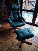 fotel rozkładany skórzany