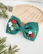 Kokarda spinka haftowana do włosów 5x9 cm  