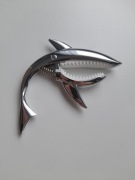 shark kapodaster metalowy srebrny metalik rekin