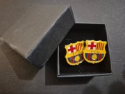 Spinki do koszuli mankietów FC Barcelona Prezent Lewandowski Szczęsny Yamal