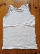 podkoszulka dziewczęca Next 128/134  biała w różowe paski