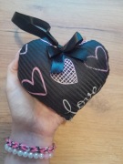 Nowa zawieszka Serduszko 12cm+wstążka 