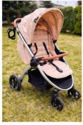 WÓZEK Rose spacerówka do 25 kg | stan bdb | Smyk | duże koła RÓŻ / BEŻ 