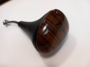 Drewniano skórzana gałka Mercedes AMG  W201 W124 Zebrano