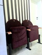 Burgundowy Fotel , fotele kinowe 