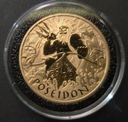 Posejdon  Bogowie Olimpu srebro 1oz 2021 24k