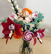 Klocki Bukiet różowych kwiatów 