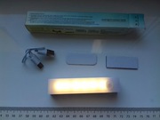 Lampka LED na czujnik ruchu i jasności, 10cm, biały zimny+ciepły, akumulato