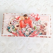 Kartka, ręcznie robiona, Rocznica, urodziny, Walentynki 