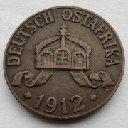 NIEMIECKA AFRYKA WSCHODNIA 1 Heller 1912J