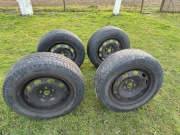 Koła zimowe 15” Audi A3 8L 5x100 + oryginalne kołpaki Audi