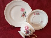 Malowane TRIO zestaw śniadaniowy filiżanka Rosenthal Maria złocenia