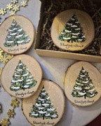 Ręcznie malowane podkładki pod kubek