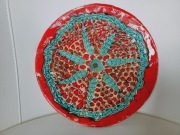 **patera GWIAZDA szmaragd Cepelia PRL 1950+