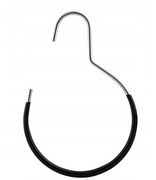 Wieszak metalowy czarny na paski apaszki szaliki torebki