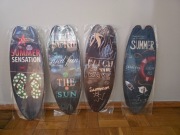 4 sztuki drewnianych dekoracji ściennych deski surfingowe - mam ich więcej 