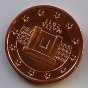 MALTA 2011 2 CENTY UNC !!!!!!!!!!