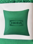 Ikea Aurtiende poszewka logo wyszywane 50x50