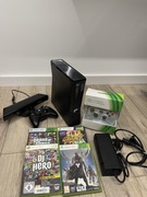 Xbox 360 Slim Komplet, Kinect, 2 Pady, Gry, Dysk 250GB