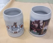 Kufle ceramiczne Westerwald (FS) - Niemcy - komplet 2 szt. 0.3L i 0.4L