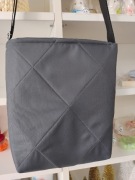 Torba szara szyta ręcznie 