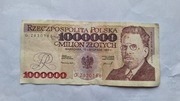 BANKNOT RP 1000000 WŁADYSŁAW REJMONT 1993 R. SERIA G