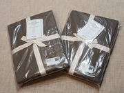 Zasłony HM len plus bawełna styl boho brąz 2pack