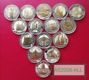 5 zł okolicznościowe kpl 16 szt z lat 2014 - 2022