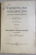 Kwartalnik Historyczny R.XLVI bibljografia 1933r.