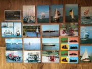 20 pocztówek | statki, łodzie i inne maszyny