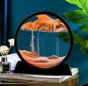 Ruchomy Obraz z Piasku Okrągłe Szkło 3D