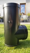 Poujoulat Dualinox trojnik 180/230  90° - czarny