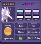 Roblox Dragon Adventures - Aethereus LEG EYE