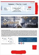 Bilet na koncert Sabatonu