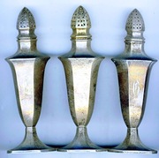 SREBRNE SOLNICZKI ART DECO 3 SZT.