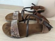 Buty damskie sandały skórzane 100% skóra naturalna GINO ROSSI r. 38