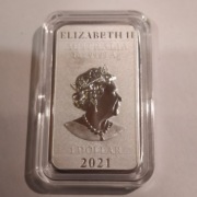 Sztabko moneta 1oz Ag 2021 Australia