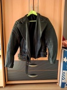Kurtka motocyklowa czarna skórzana stan bdb