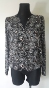 Esmara Nowa czarna bluzka koszula w kwiatu 34 XS