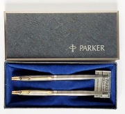 Parker 75 Ciselé Sterling Silver długopis i ołówek na wcisk, USA, sprawne