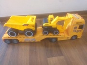 Auto laweta, wywrotka i koparka - zestaw