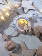 Ozdoba świąteczna w stylu Boho, eko bombka 046