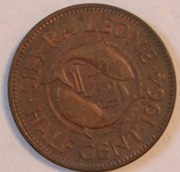 1/2 centa Sierra Leone 1964