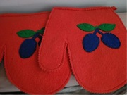 Rękawice kuchenne z czasów PRL