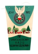 PROPORCZYK PRL AUTOMOBILKLUB BYDGOSKI SAMOCHODOWY RAJD - FSO FIAT 125p