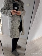 Płaszcz damski z odpinanym kołnierzem -  L /XL